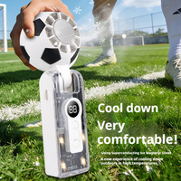 Intelligenter Tragbarer Sommer-Outdoor-Ventilator Hochwertiger Tragbarer Mini-Ventilator Wiederaufladbarer Handventilator Fußball-Weltmeisterschafts-Fan