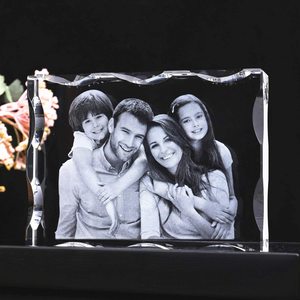 Cá Nhân K9 Thăng Hoa Trống Pha Lê Trophy 2D Laser Pha Lê Khung Ảnh Khắc Thủy Tinh Chân Dung Cho Đám Cưới Kỷ Niệm Fa - Product Image 5
