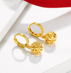 Vente en gros Dubai mode bijoux boucle d'oreille chinois or boucles d'oreilles de mariage pour les mariées - Product Image 3