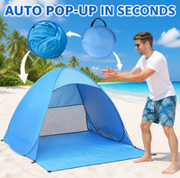 Tente de camping pliable légère quatre saisons anti-UV pour activités de plein air et plage, motif camouflage