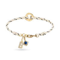 Nouvel Arrivage Personnalisé Sur Mesure Vente en Gros Lettres Capitales Tissées Tricotées Breloques Strass Tendance Plaqué Or Mode