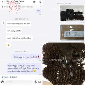 Extensions de cheveux brésiliens naturels ondulés Letsfly, livraison rapide, boucles crépues, mèches de cheveux humains 9A Remy - Product Image 2