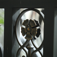 Rampe en fer forgé pour extérieur, pour balcon de villa, escalier, taille personnalisée, design contemporain, garantie 5 ans, installation facile