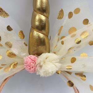 Unicornio Accesorios para el cabello hechos a mano Protagonista Pony Diadema Fiesta de cumpleaños Vestir - Product Image 4