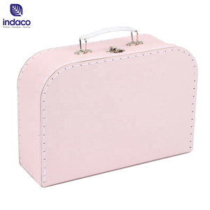 New Born Baby Souvenir Gift Box for Dress Paperboard Suitcase Decorative <b>Toy</b> Suitcase Shaped Gift Box with Handle - Product Image 5