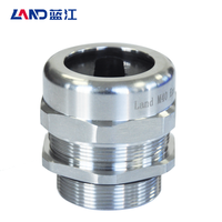 IP68 CE ROHS Flachloch-Hochspannungs-Kabelverschraubungen aus Edelstahl SS304 mit M/PG/G/NPT-Gewinde für Industrielle Anwendungen, Wasserdicht