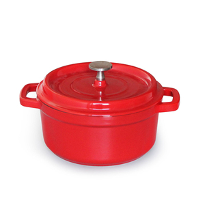 Bán buôn hiện đại thân thiện với môi gang <span class=keywords><strong>Cookware</strong></span> Set tráng men lò Đỏ Hà Lan hình dạng soong lẩu máy rửa chén an toàn - Product Image 1