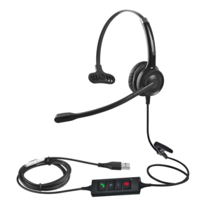 Casco de conferencia con cable de alta calidad 2024, auriculares de centro de llamadas de un lado, auriculares USB con micrófono, cancelación de ruido para oficina - Product Image 6