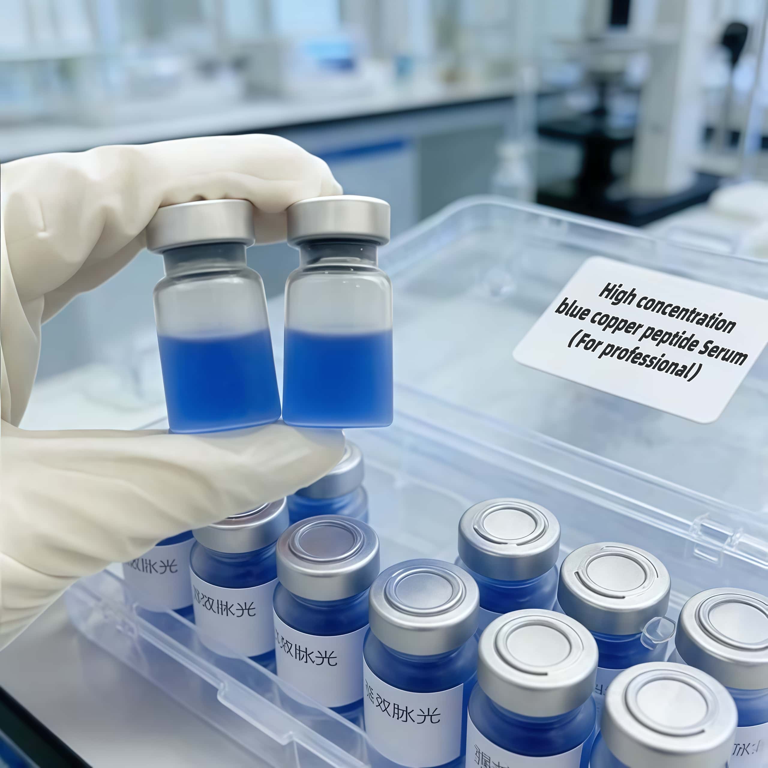 Sérum à haute concentration de peptide de cuivre bleu