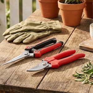 Lu Ban Stainless Steel Pruning Shears 60mm Butterfly Structure For Gardening Shrubs Orchards - Product Image 1