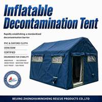 Tente de douche gonflable pour 6 personnes, installation rapide, portable, pour la plage, l'intimité et le change de vêtements, abri d'urgence, imperméable