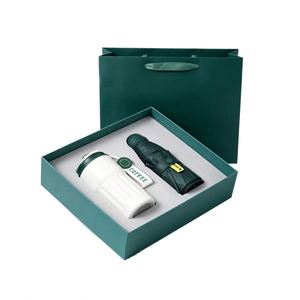 Coffret Cadeau d'Affaires Moderne et Minimaliste : Mug à Café, Parapluie, Power Bank Métallique en PU, Boîte Premium, Logo Personnalisable, Impression d'Entreprise - Product Image 1