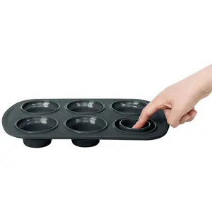 12 Copos Silicone Dobrável Grande Molde De Gelo Bandeja para Muffin