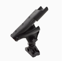Support de canne à pêche réglable avec base fixe pour sondeur de pêche, idéal pour kayak, bateau gonflable et équipements de sports nautiques