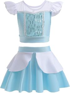 Traje <span class=keywords><strong>de</strong></span> Baño <span class=keywords><strong>de</strong></span> Verano para Niñas, Traje <span class=keywords><strong>de</strong></span> Baño <span class=keywords><strong>de</strong></span> Princesa Elsa, Anna y Bella, Traje <span class=keywords><strong>de</strong></span> Baño <span class=keywords><strong>de</strong></span> una Pieza, <span class=keywords><strong>Bikini</strong></span> para Fiestas Infantiles, Ropa <span class=keywords><strong>de</strong></span> Playa - Product Image 2