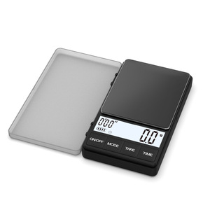 Báscula Digital de Cocina de Acero Inoxidable, Forma Rectangular, Capacidad de 1 kg, con Pantalla LCD, Funciona con Batería, Apagado Automático, para Pesar Café - Product Image 2