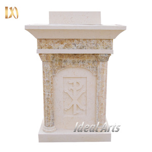 Púlpito de Iglesia de Piedra Natural Premium, Diseño de Gran Altar de Iglesia de Mármol Blanco - Product Image 6