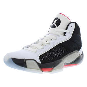 Nike Air Jordan XXXVII unisex รองเท้าบาสเก็ตบอลสำหรับเด็กสีขาว/ดำ/แดงกีฬายางฤดูร้อนฤดูใบไม้ผลิ-100% แท้ - Product Image 1
