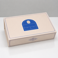 Caja de Cartón Plegable Ecológica con Impresión Personalizada y Solapas para Empacar Regalos de Galletas