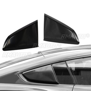 For Ford Mustang GT 2015-2019 Car Rear Triangle <b>Window</b> Shark Cheek Trim Body Kit Rear Side Vent <b>Window</b> Trim <b>Cover</b> Modification - Product Image 2