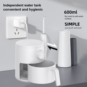 جهاز تنظيف أسنان محمول لاسلكي قابل لإعادة الشحن عبر USB بتصنيف IPX7 قابل للطي ذكي عالي الجودة مع فوهة 360 درجة وبطارية 2000 مللي أمبير - Product Image 5