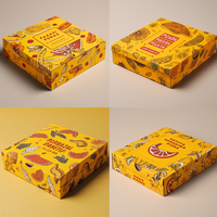 Caja de pizza personalizada al por mayor personalizada impresa 16 9 pulgadas 40X40 33 29cm blanca caja de pizza con logotipo personalizado Pizzakarton