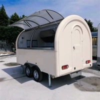 Populaire Canada Street chariot à crème glacée remorque de camion Mobile Hotdog chariots de vente de nourriture remorque alimentaire à vendre USA