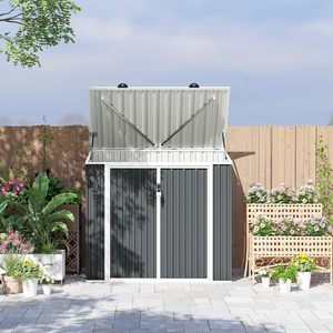 EST15586-H140 <span class=keywords><strong>Abri</strong></span> de rangement en métal pour extérieur, jardin, <span class=keywords><strong>piscine</strong></span>, patio, <span class=keywords><strong>abri</strong></span> à outils, bac à déchets, <span class=keywords><strong>abri</strong></span> de jardin, <span class=keywords><strong>abri</strong></span> de rangement pour <span class=keywords><strong>piscine</strong></span>, <span class=keywords><strong>abri</strong></span> de rangement pour patio, direct usine - Product Image 3