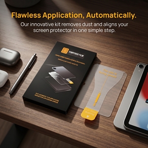 ฟิล์มกันรอยกระจกนิรภัยแบบใส ติดตั้งง่าย ไม่มีฟองอากาศ สำหรับ <span class=keywords><strong>iPad</strong></span> 10th/A16 ขนาด 10.9 นิ้ว ยี่ห้อ John Screen Protector-Clear - Product Image 2