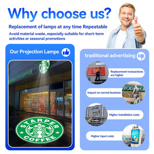 <span class=keywords><strong>Projecteur</strong></span> Gobo LED 90W avec logo personnalisé, étanche IP67, projecteurs HD pour la publicité murale extérieure, les mariages, les vitrines de magasins - Product Image 4