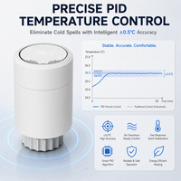 Válvula termostática programable para radiador, dispositivo inteligente Trv con 1 buje inalámbrico, ZigBee 3,0, nuevo producto, para 6 unidades, trv