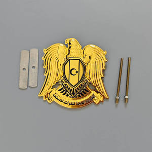 Изготовленный на заказ пустой UAE Saudi Arabia Egypt <span class=keywords><strong>Libya</strong></span> Syria Eagle Falcon из курайшского флагштока Эмблема для украшения винтовой гайки Национальный день - Product Image 3