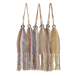 Handmade Woven Cotton Yarn <b>Bag</b> Bohemian Style Hollow Shoulder Tote <b>Large</b> Capacity Summer <b>Beach</b> Women's <b>Bag</b> - Product Image 4