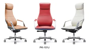 Chaise de bureau haute en cuir véritable de Style contemporain de luxe de haute qualité pour patron