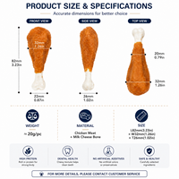 Fábrica OEM ODM, Golosina Natural para Perros con Hueso de Pollo y Calcio, Snack Dental para Mascotas, Soporte para Etiqueta Privada y Empaque Personalizado