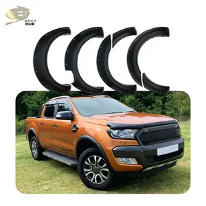 Abs Fender flare Pocket Style passage de roue noir mat pour Ford Ranger T7 2015-2017 Autres accessoires extérieurs 2016