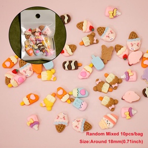 Paso Sico 3D Kawaii dibujos animados piruleta <span class=keywords><strong>uñas</strong></span> encantos Arco Iris diseños mixtos aleatorios DIY manicura accesorios Material <span class=keywords><strong>de</strong></span> resina - Product Image 6