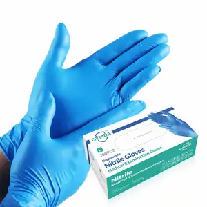 Gymda 5g/4mil Black Nitrile Gloves Factory Wholesale Latex Powder Free Food Gloves Tattoo Disposal Nitrile Exam Gloves