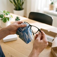 Chiffon de nettoyage pour lunettes, écrans et montres, impression numérique, vente en gros d'usine