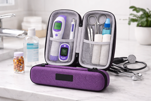 Étui de rangement médical portable en EVA avec poches en filet, antichoc, organiseur de premiers soins pour les voyages, OEM ODM - Product Image 3