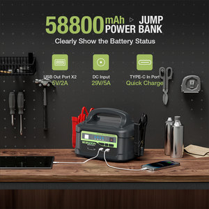 Yesper P1 nhiệm vụ nặng nề nhỏ gọn jumpstarter 58800mAh 12V/24V Pin Booster khẩn cấp nhảy gói cho DIESEL xe - Product Image 4