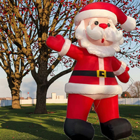 Ours en peluche gonflable de noël en plein air Offre Spéciale pour la décoration de fête de vacances modèle de dessin animé de monstre de chat noir en peluche gonflable