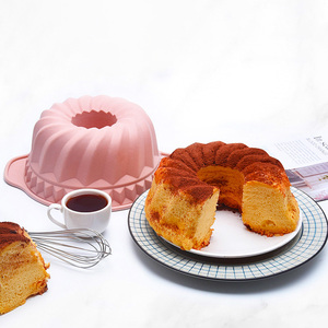 Bán buôn chịu nhiệt độ cao Silicone chiffon bánh khuôn DIY hình trụ Baking công cụ thực phẩm - Product Image 2