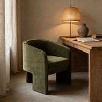 Chaise de canapé simple moderne de style italien Tissu nordique léger Design de luxe pour bureau Hôtel Réunion Utilisation de salon Meubles de maison