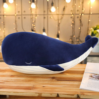 25/45/65/85cm super doux peluche requin baleine peluche peluche baleine oreiller baleine bleue peluche animal