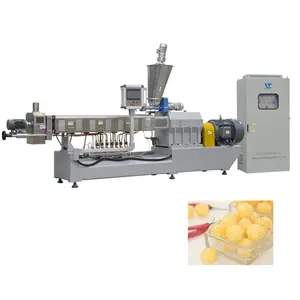 Industrial automation corn puffing leisure food machinery extruder snack food processing machine