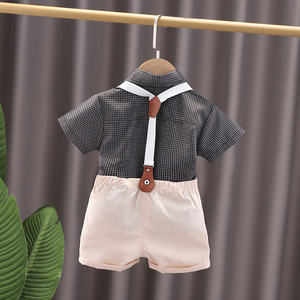 <span class=keywords><strong>Gilet</strong></span> d'été en coton pour garçons Vêtements pour enfants à la mode Vêtements pour enfants Ensembles de vêtements pour garçons Ensemble deux pièces pour enfants - Product Image 4