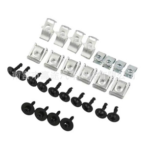 Winning Journey Audi Engine Underbody Guard Bolt <b>Clip</b> Set 28Pcs Metal Fasteners for <b>Car</b> Protection Plate - Product Image 1