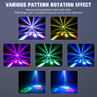 80W LED RGBW LED 4 en 1 efecto estroboscópico Luz de escenario cielo estrellado noches luz con control remoto verde rojo luces láser