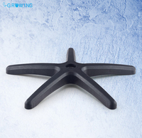Foshan vente en gros de base de chaise de bureau jambe de meuble pivotante en nylon solide maison école hôpital parc salon utiliser matière plastique